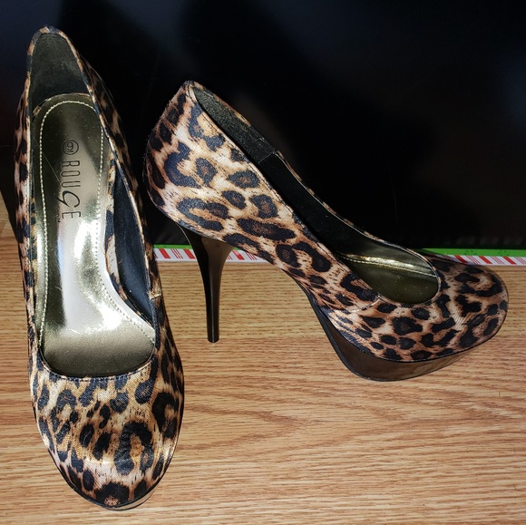 Rouge Shoes - Leopard Heels